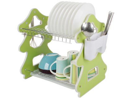 Dvoupatrový stojan na sušení v myčce nádobí