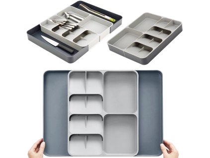 Kuchyňský organizér na příbory do zásuvky