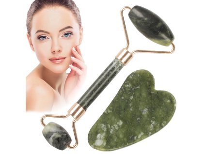 Nefritový masážní válec na obličej válečková deska