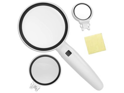 Lupa s 2x led osvětlením
