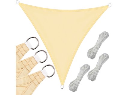 Vodotěsný zahradní slunečník 3x3x3m trojúhelník