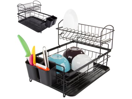 Dvoupatrový odkapávač s vaničkou