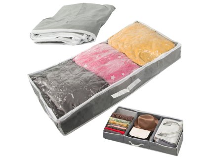 Úložný box organizér skříně na zip velký pro boty ložní prádlo