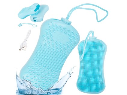 Silikonový masážní kartáč na záda