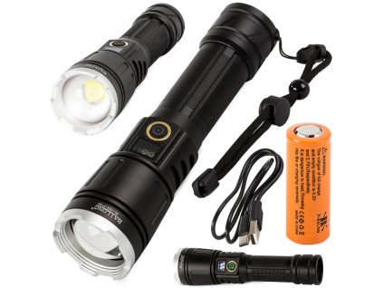 Vojenská taktická svítilna xhp160 zoom