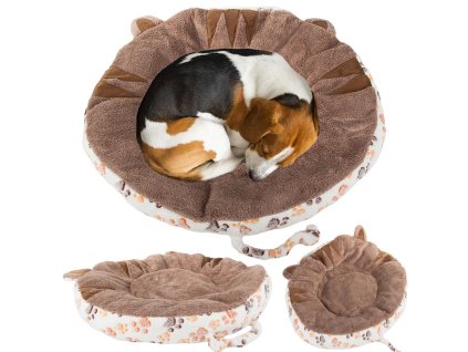 Chlupatý pelíšek pro psy a kočky měkký 60 cm