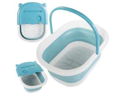 Masážní miska na nohy skládací silikonové nopky