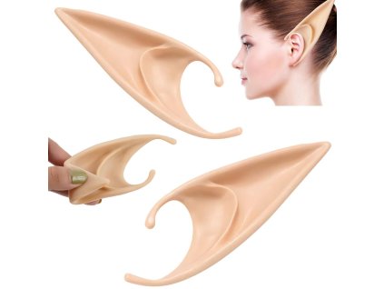 Falešné elfí uši gnome elfí skřítek na halloween