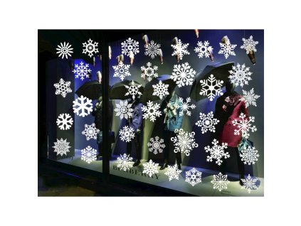 Vánoční nálepky na okna vánoční stromky