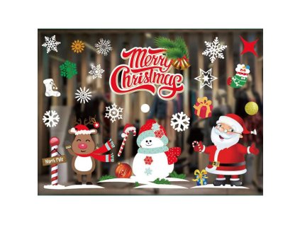 Vánoční nálepky na okna vánoční stromky