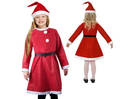 Santa claus kostým pro dívku klobouk