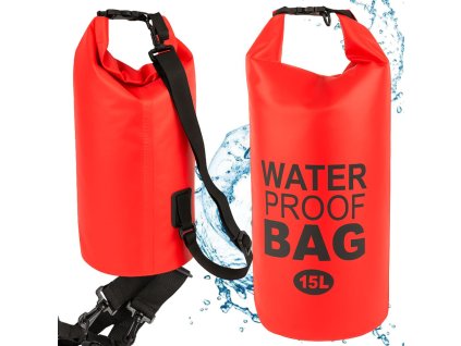 Vodotěsný vak 15l vodotěsný vak na kajak turistický batoh