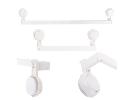 Nástěnný koupelnový držák ručníků nastavitelný držák