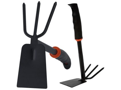 Zahradní motyčka oboustranná lopata drápek hrábě ruční kopáč na rostliny