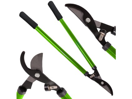 Ruční nůžky na větve keřů dlouhé kovadlinkové nůžky