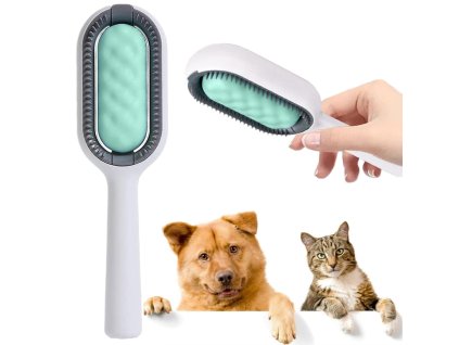Silikonový kartáč na mytí chlupů pro kočky 3 v 1