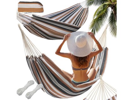 Zahradní houpací síť visící houpačka brazilský rocker xl velký kryt bagbaha