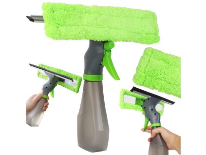 Čistič oken 3v1 čistič zrcadel stěrka na okna stěrka z mikrovlákna