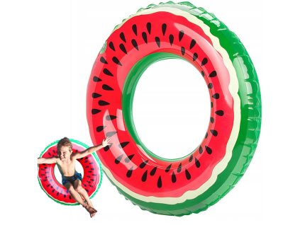 Velké nafukovací kolo meloun 70 cm pro dospělé dítě na plavání v bazénu