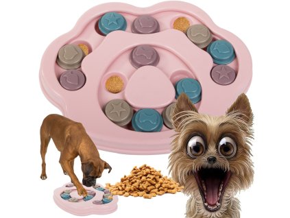 Výuková hračka pro psy logická hra s pamlsky čichová puzzle hra