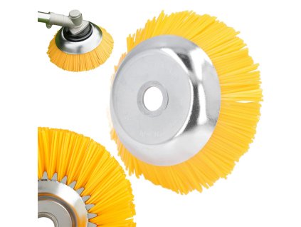 Řezací štětec pro čištění dlážděných kamenů nylonový štětec 200mm