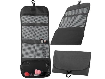 Skládací závěsný koupelnový organizér s věšákem