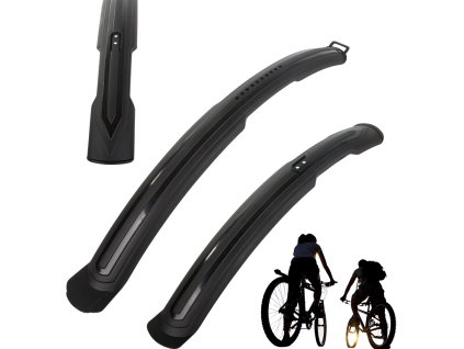 Přední zadní blatníky kola univerzální sada 2 ks černá
