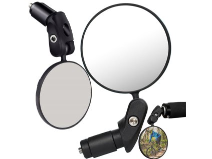 Zrcátko na řídítka pro řídítka jízdního kola konvexní retro 360