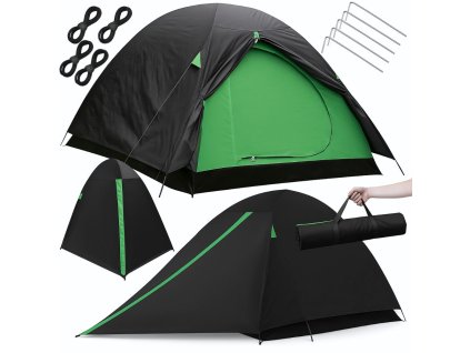 Turistický stan 2 osoby vodotěsná moskytiéra kempinková ložnice