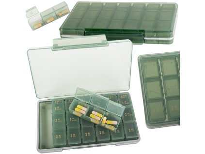 Kontejner na léky krabička na tablety denní doba kazeta na léky týdenní