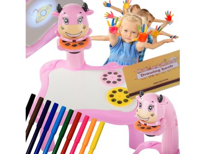 Zpětný projektor kreslicí stůl tabule fixy pro děti fixy