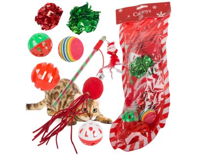 Sada hraček pro kočky míčková hračka 9 el mix hračka dárek na dovolenou