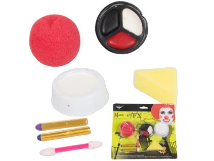 Sada make-upu klaunský nos pro halloween make-up pro cosplay make-up