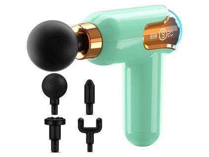 Mini masážní pistole výkonná masážní pistole přenosná + 4 hroty