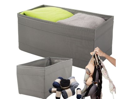 Organizér na podprsenku spodní prádlo ponožky šatní skříň šedá