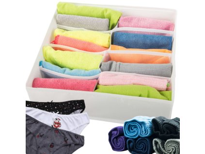 Organizér spodního prádla do šatní zásuvky 8 přihrádek