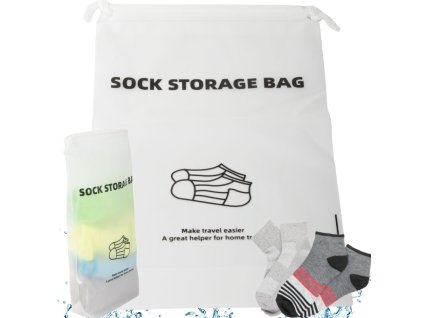 Cestovní taška na ponožky organizér do letadla vodotěsná pro cestování