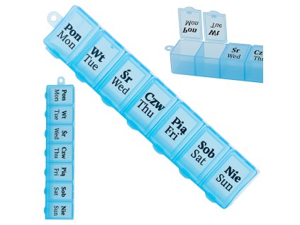 Kontejner na léky týdenní kazeta na léky organizér doplňků na 7 dní