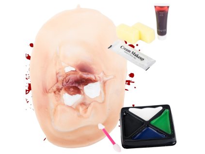 Falešné rány make-up pro halloween malovat jizvy rány make-up kůže