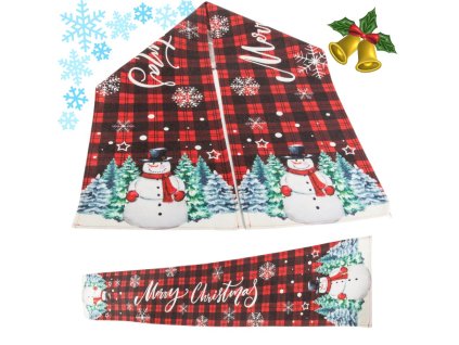 vánoční běhoun na stůl vánoční dekorativní běhoun na stůl 180x32cm