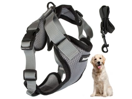 Postroj bez tlaku postroj pro venčení psů rukojeť lehká měkká silná spona xl