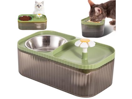 Automatická napáječka pro kočky fontána pro psy s vodním filtrem miska na jídlo