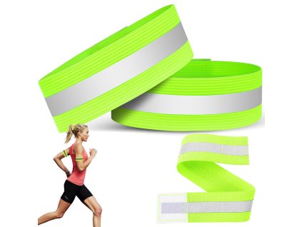 Reflexní náplast na oči flexibilní náramek žlutá 2ks