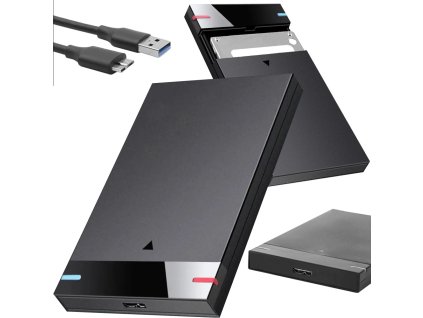 Skříň na disky hdd ssd adaptér 2,5'' usb 3.0 sata kabelové pouzdro