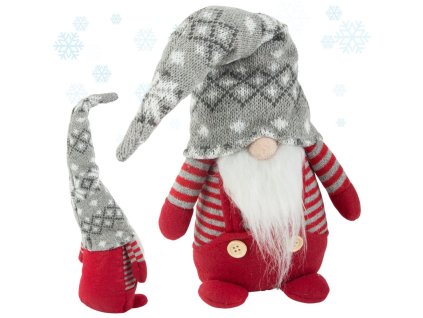 Vánoční duch červený duch s vánočními vysvětleními 38cm měkký
