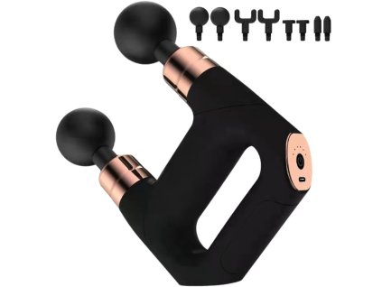 Masážní pistole dvojitý masážní přístroj na záda výkonný 8 tipů