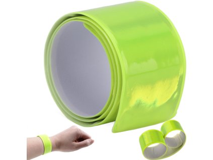 Reflexní reflexní náramek na ruku se samosvorným uzávěrem