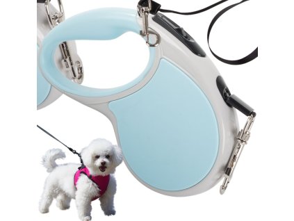 Automatické vodítko 5 m silné pro psa do 15 kg se zámkem silné dlouhé