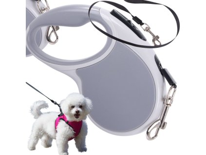 Automatické vodítko 5 m silné pro psa do 15 kg se zámkem silné dlouhé