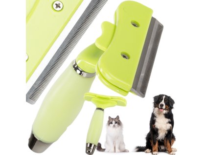 Kartáč pet trimmer pro psy kočky koňské vlasy nerezová ocel